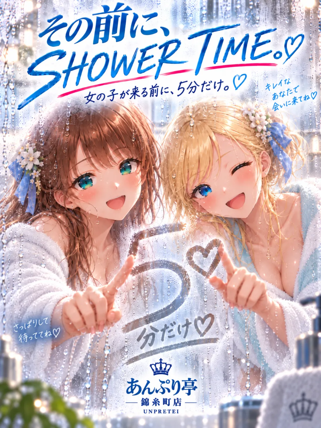 錦糸町手コキ＆オナクラ 世界のあんぷり亭 プレイ前のシャワータイム！